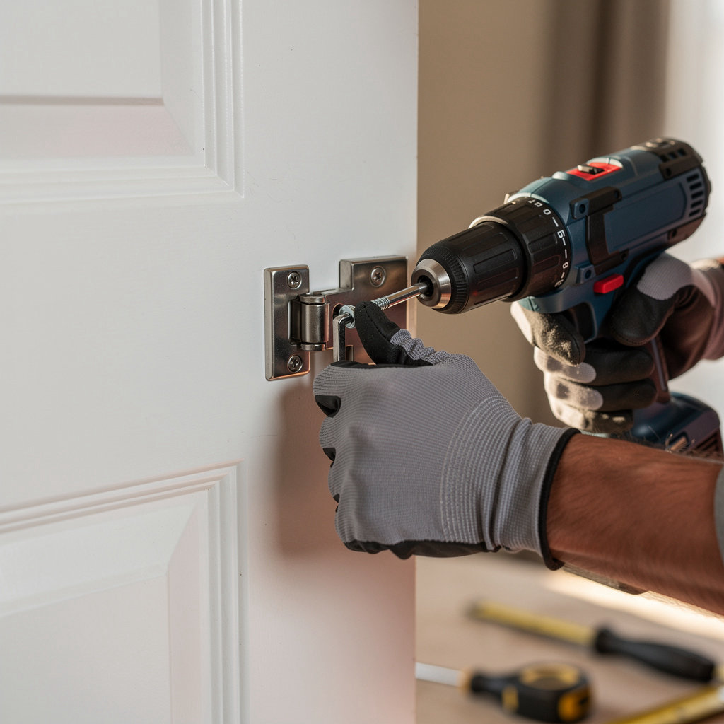 SANCHEZ HANDYMAN SERVICES professional completing a home repair installation in Beaumont, CA